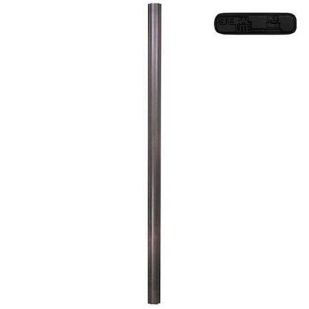 Craftmade Direct Burial Posts MP-407-BLK 7 ft. Fluted Aluminum Direct Burial Post-Black MP-407-BLK